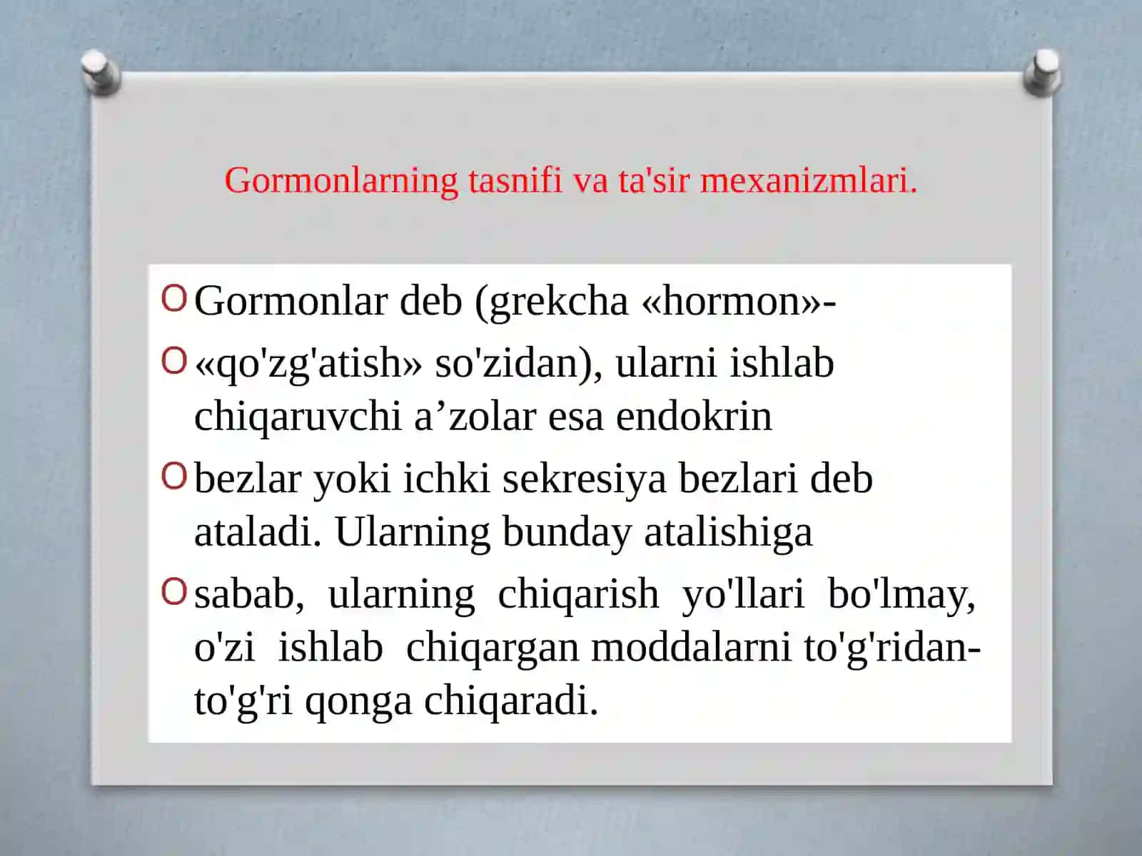 Endokrintizimfiziologiyasi:umumiytamoyillar 3
