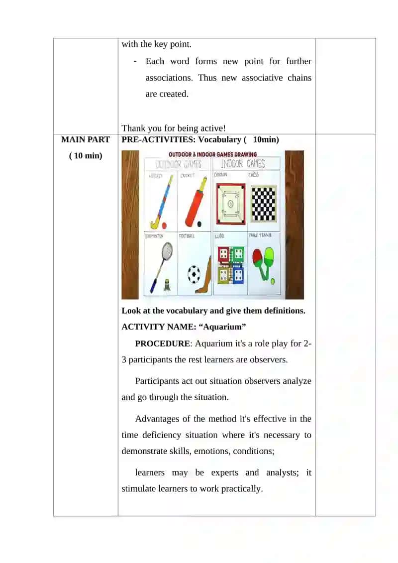 Playing outdoor and indoor activity 3