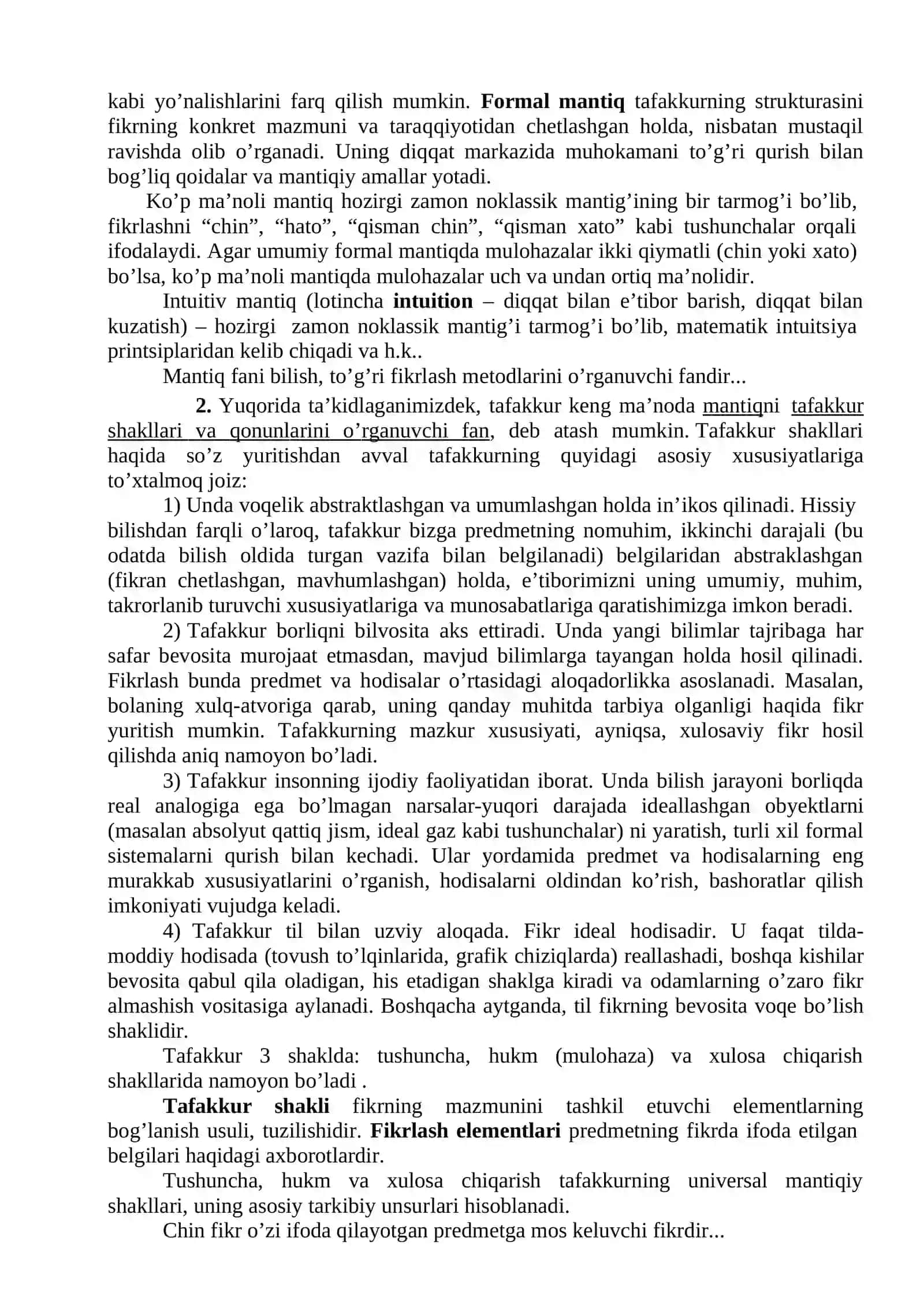 MАVZU: MANTIQ TAFAKUR SHAKLLARI 3
