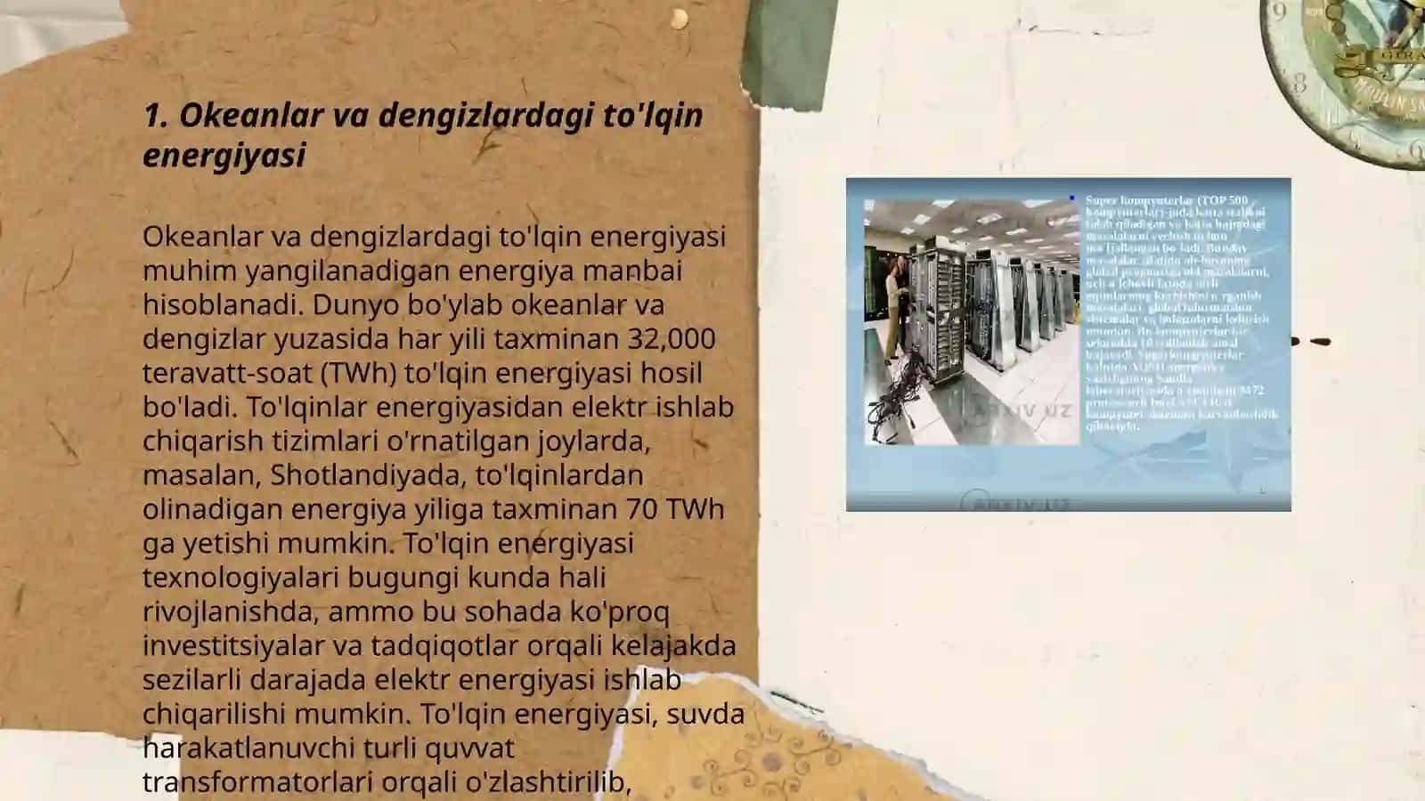 Okean va dengizlardagi ichki oqimlar energiyasi 3