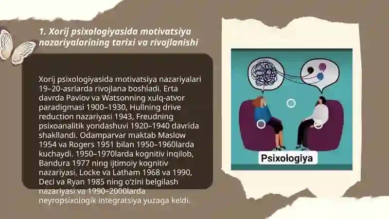 Xorij psixologiyasida motiv va motivatsiya muammosi 3