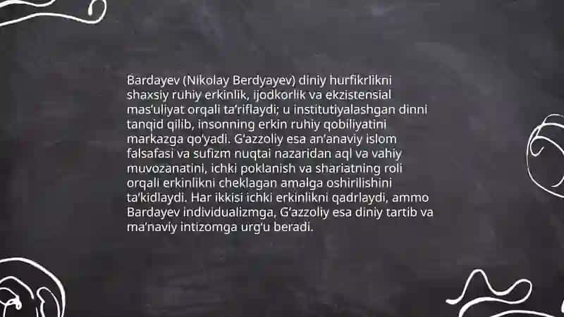 Din va hurfikrlik 3