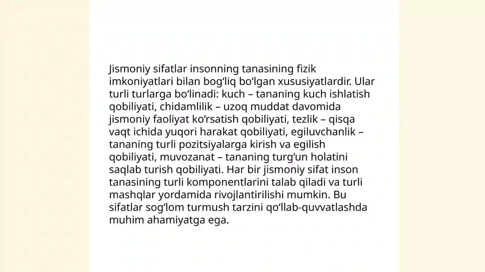 Jismoniy sifatlarni rivojlantirishning fiziologik mexanizmlari 3
