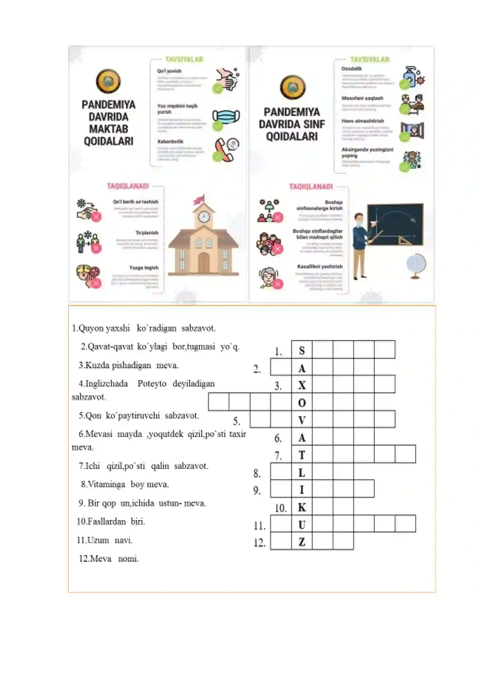 3-sinf Tabiiy fandan Bakteriyalar mavzusida 1-chorak dars ishlanmasi 3