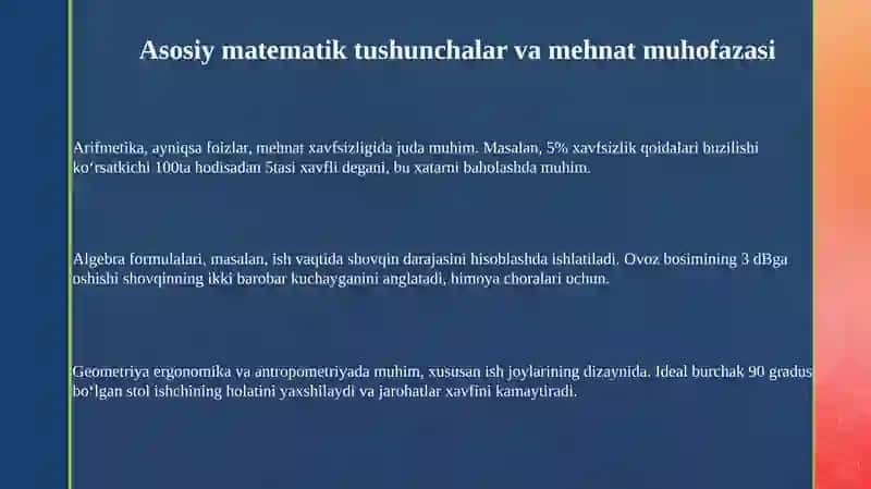 Umumiy matematika va mehnat muhofazasi 3