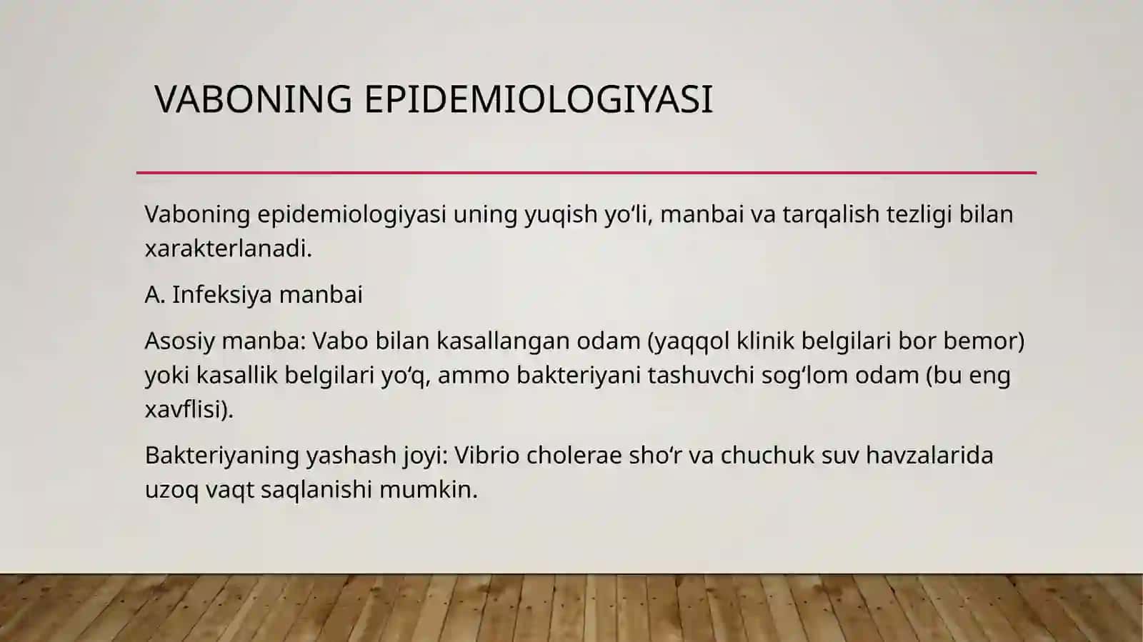 Tibbiy profilaktika va vabo epidemiologiyasi 3