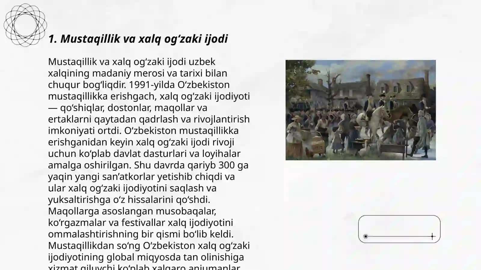 Mustaqillik va Xalq ogʻzaki ijodi 3