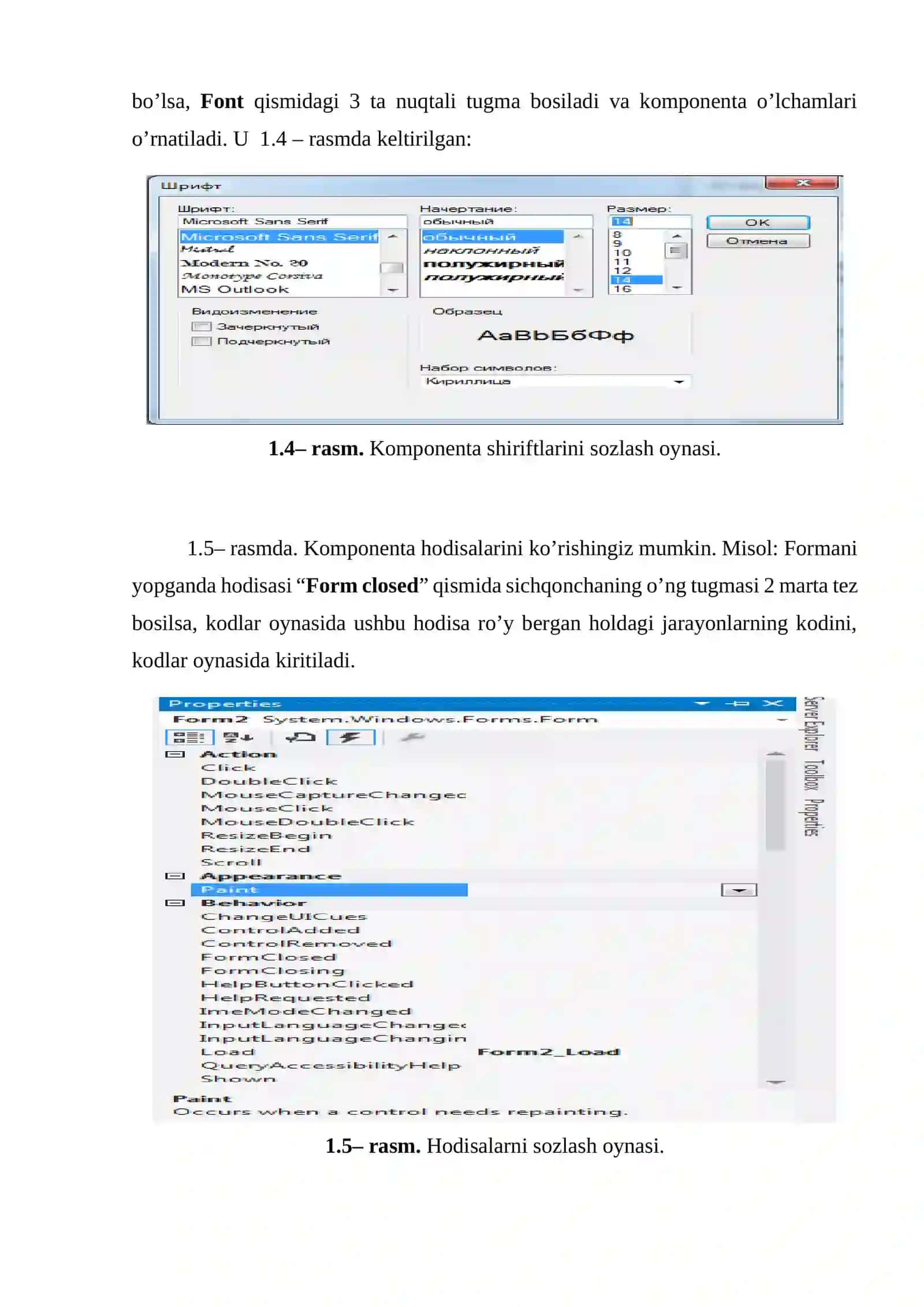 Visual C++ Forma muxitida ixtiyoriy dastur tuzing 3