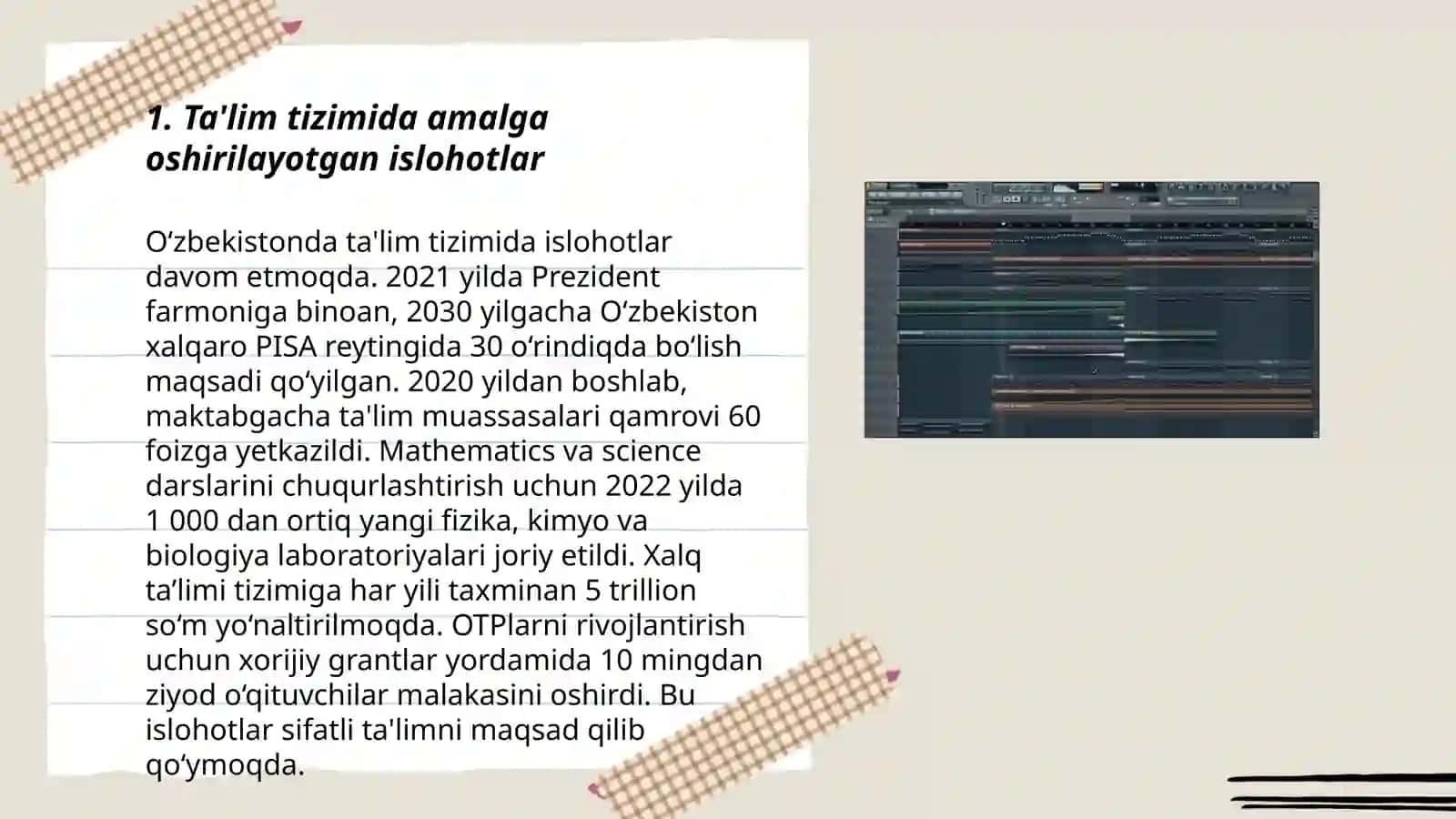 Ta'lim tizimida amalga oshirilayotgan islohotlar 3