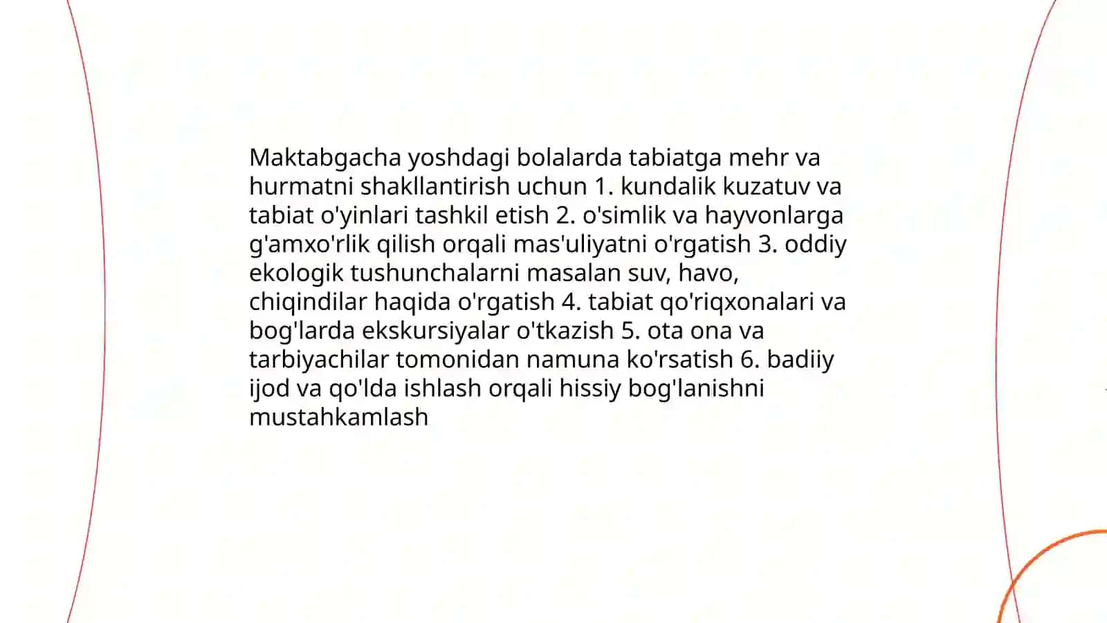 Maktabgacha ta'lim yoshdagi bolalarga ekalogik tarbiya berish 3