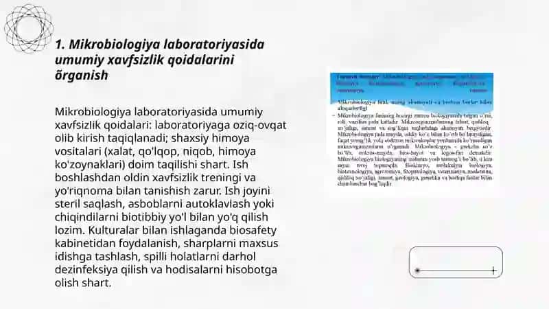 Mikrobiologiya laboratoriyasi xavfsizlik qoidalari 3