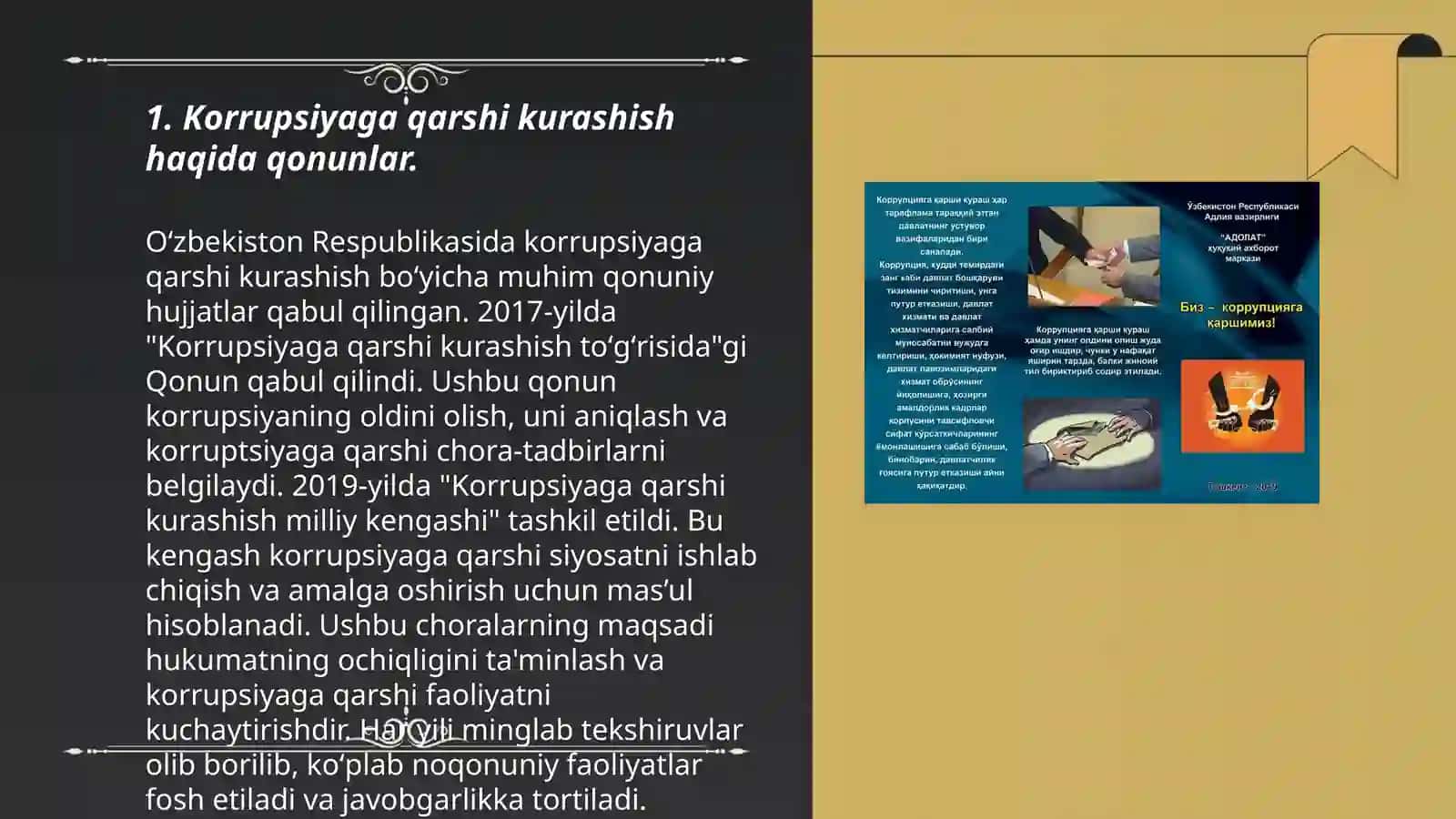 Korrupsiyaga Qarshi Kurashishga oid Milliy Qonunchilik Tavsifi 3