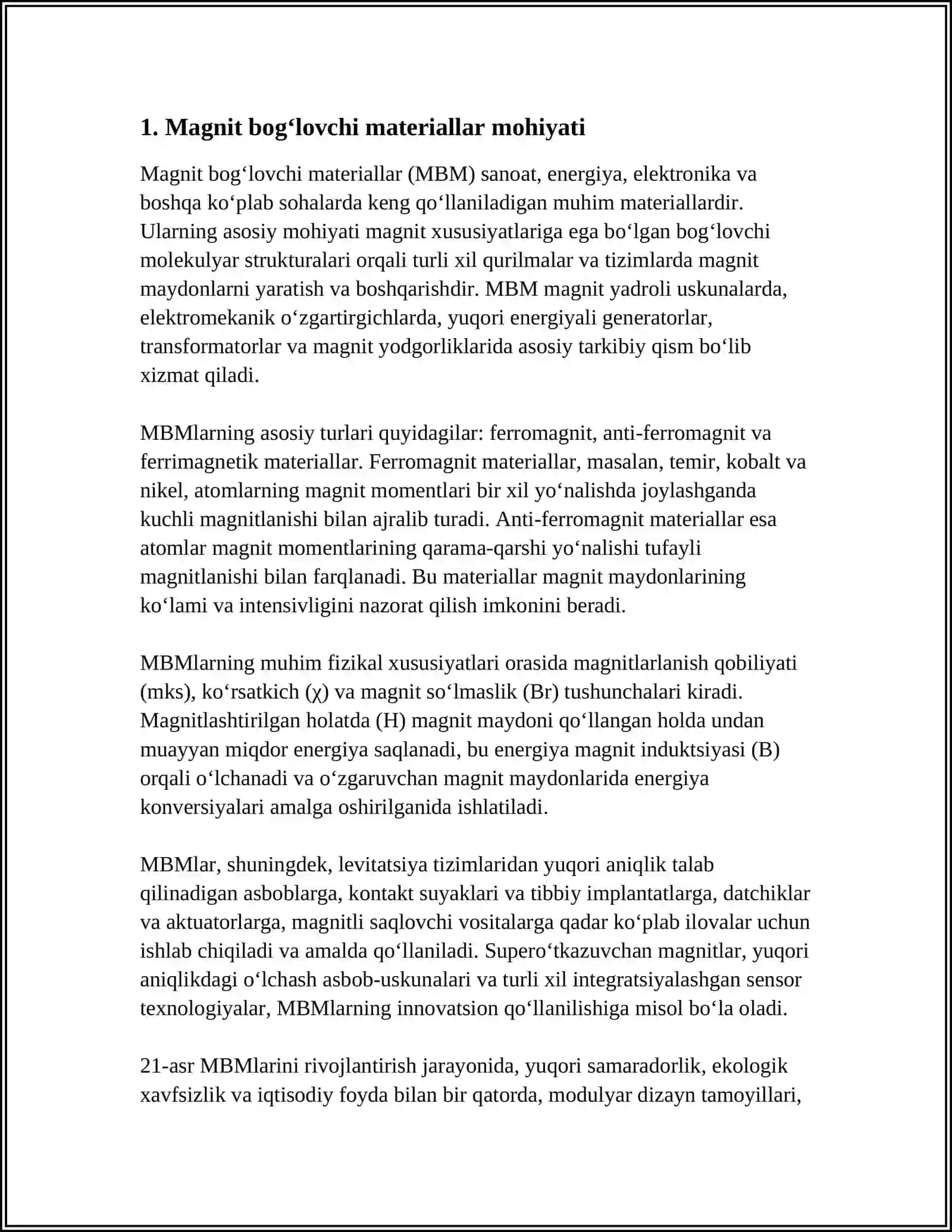 MAGNIZIAL BOG’LOVCHI MATERIAL OLISHNI TUSHUNTIRING 3