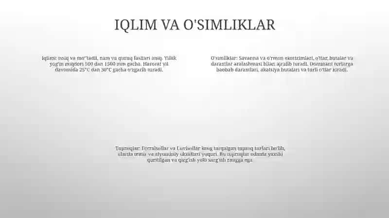 Savanna Va Siyrak OʻRmonlar Tuproqlari 3