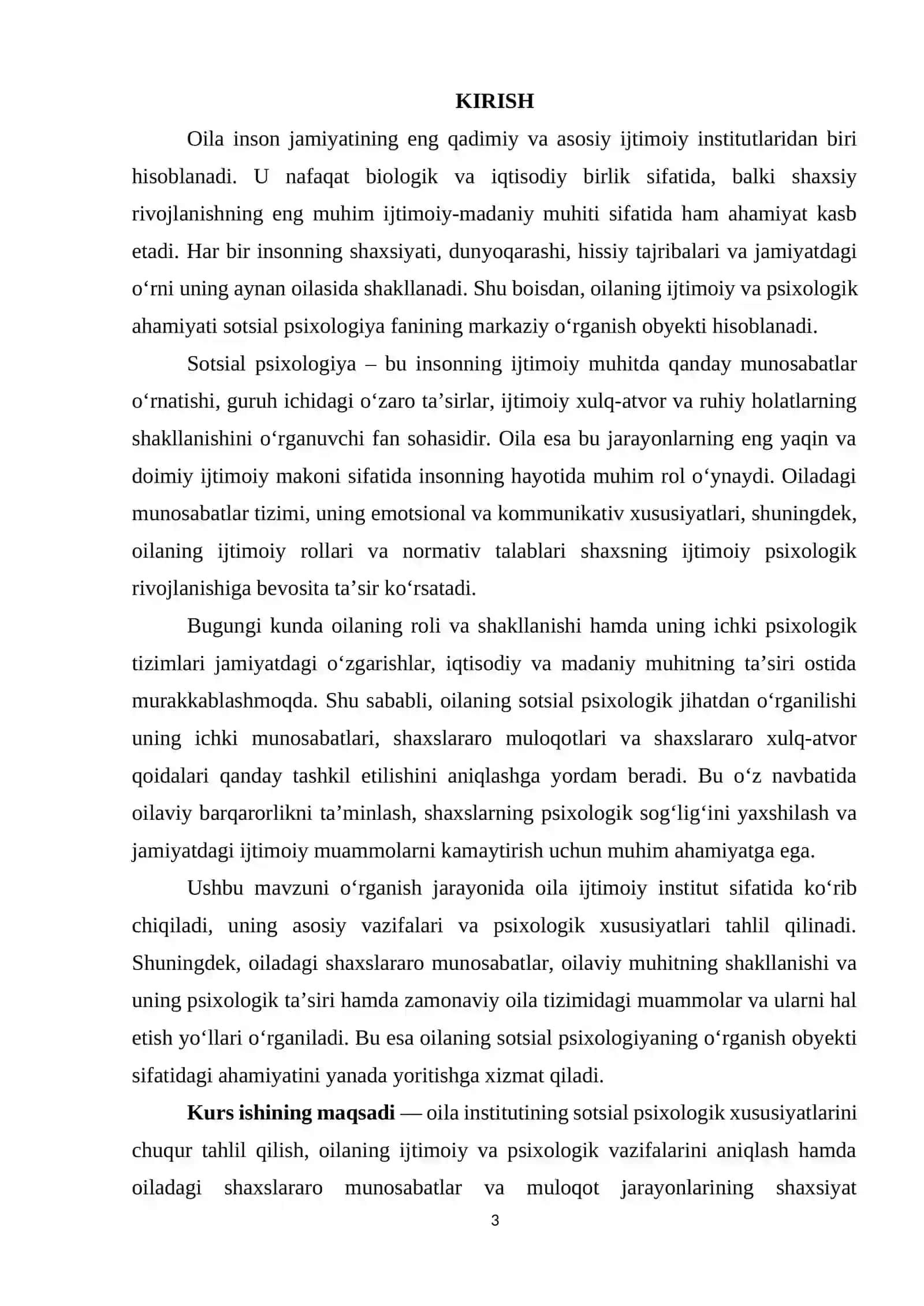 OILA – IJTIMOIY PSIXOLOGIK TIZIM SIFATIDA 3