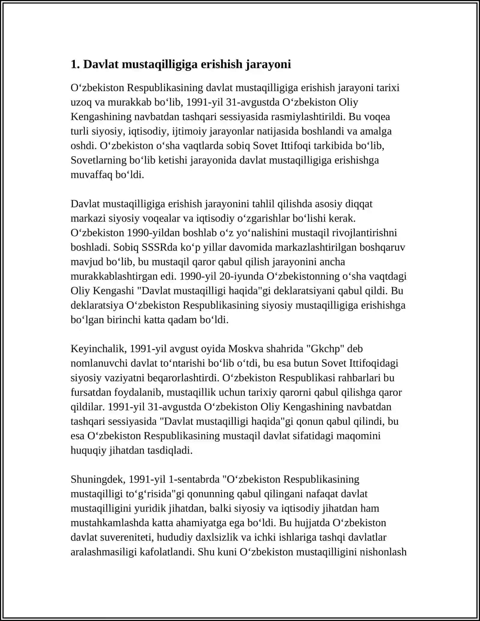 Qoraqalpog‘iston Respublikasining Mustaqillik Yillarda 3