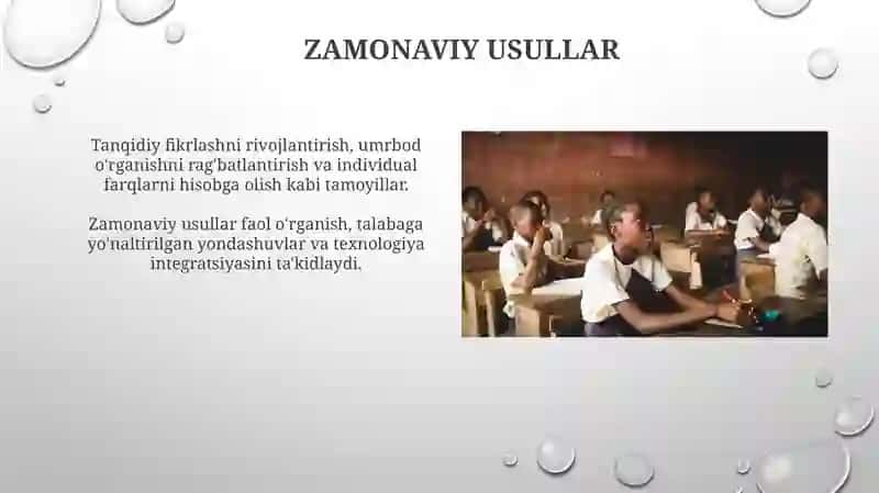 Tarbiya qonuniyatlari va tamoyillari. Tarbiya metodlari tasnifi 3
