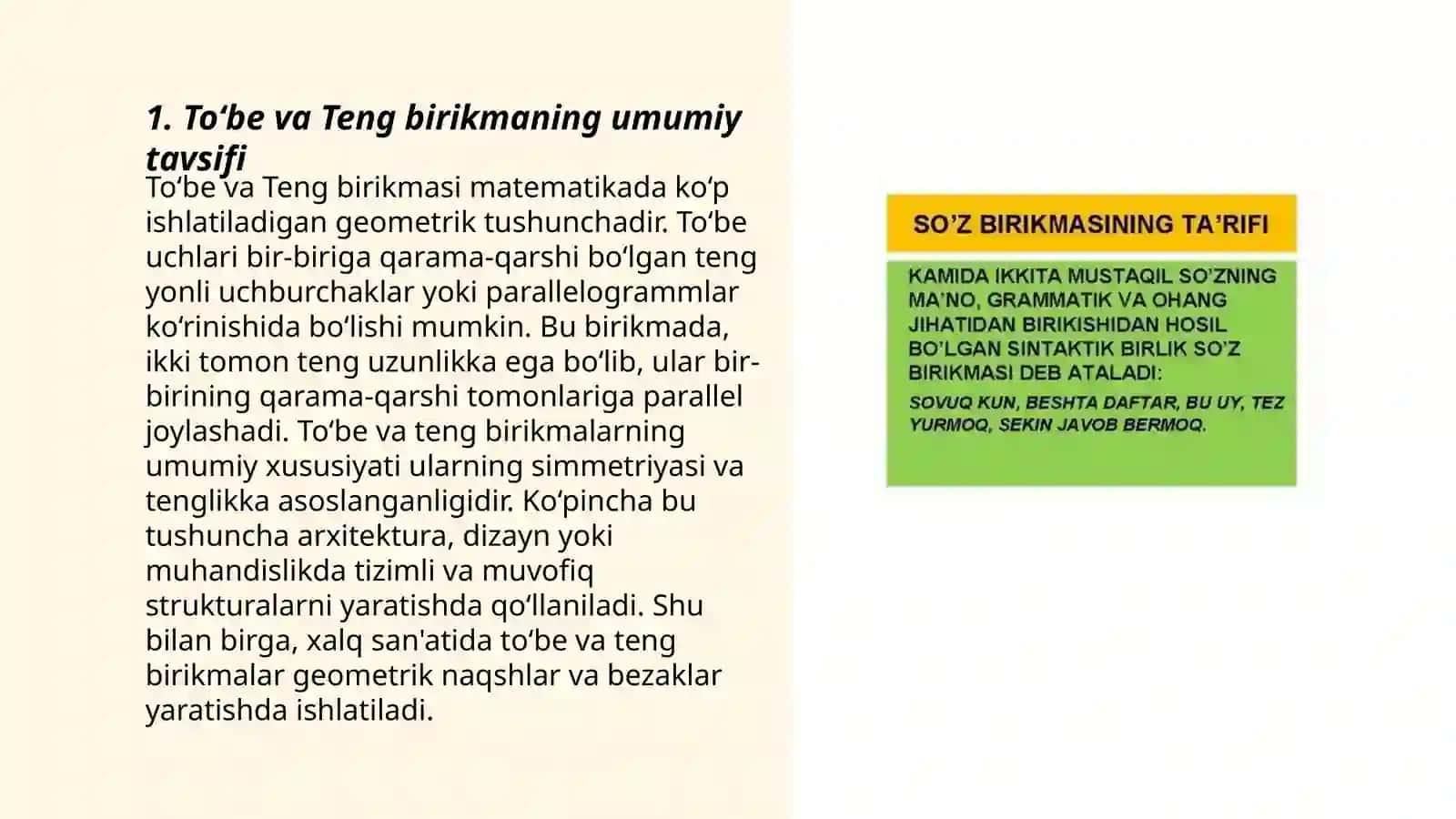 Tobe va Teng birikma 3