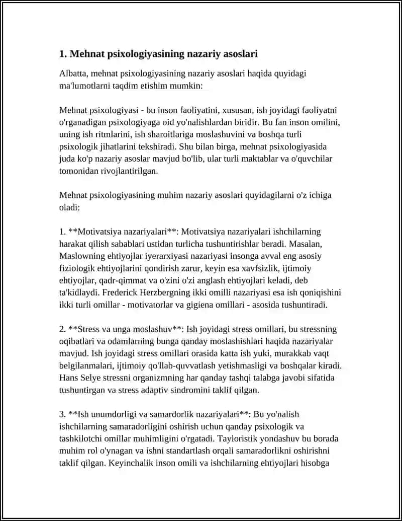 MEXNAT FAOLIYATI VA PSIXIK JARAYONLAR 3