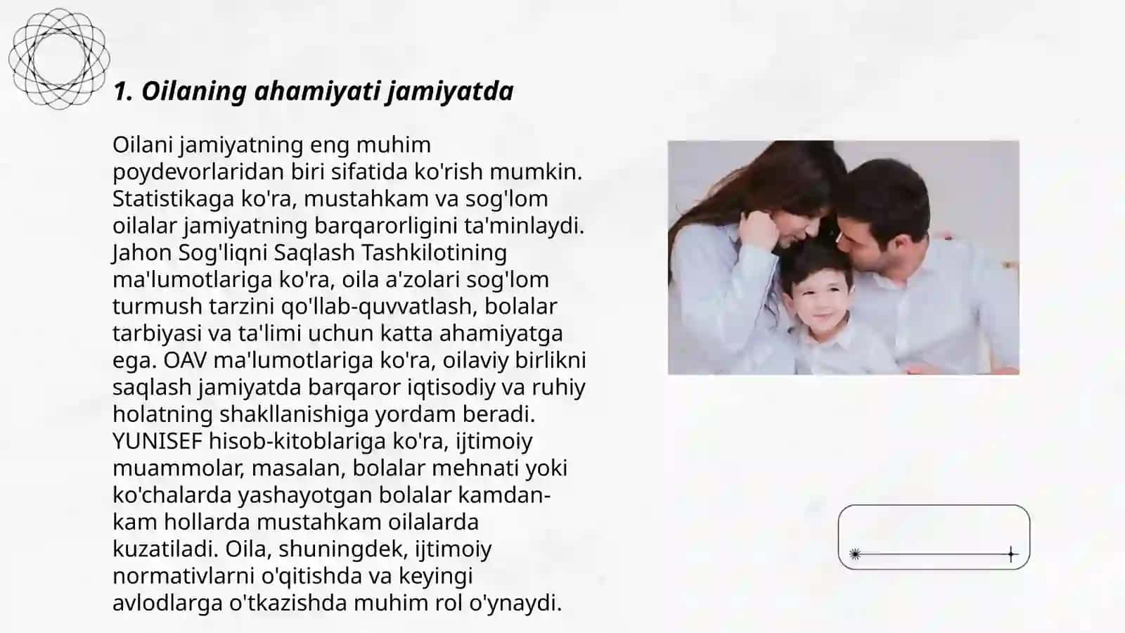 Oila haqida tushuncha va uning moxiyati. Oila va islom 3