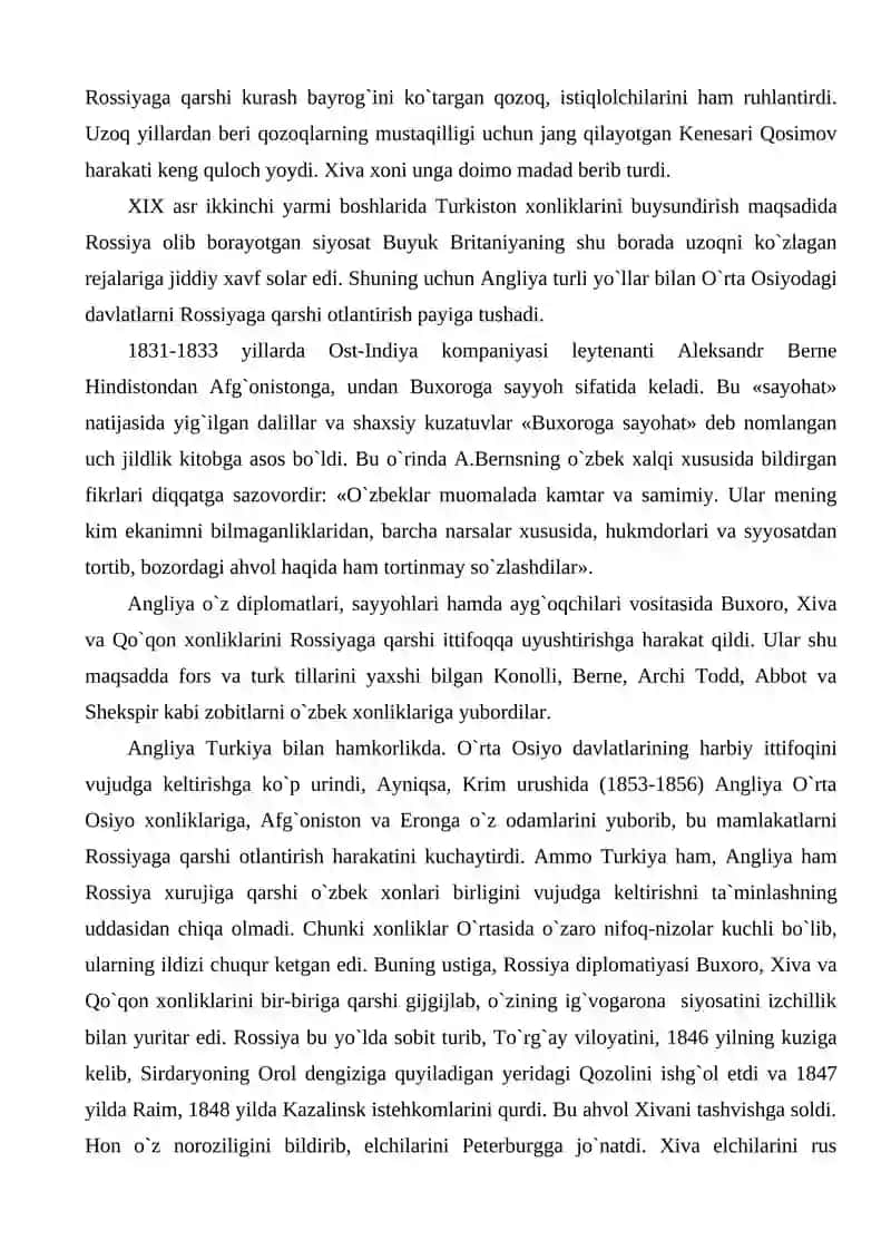 Rossiya imperiyasining o'lkamizdagi mustalakachilik siyosati va o'lkani o'rganish masalasi 3