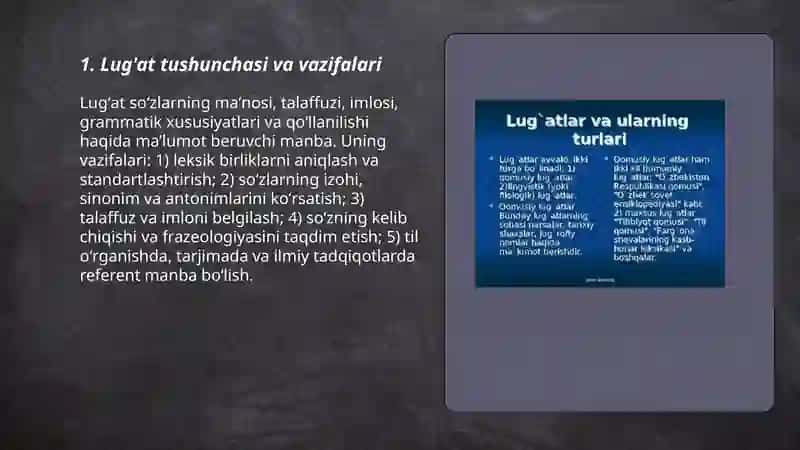 Lug'at va uning turlari 3