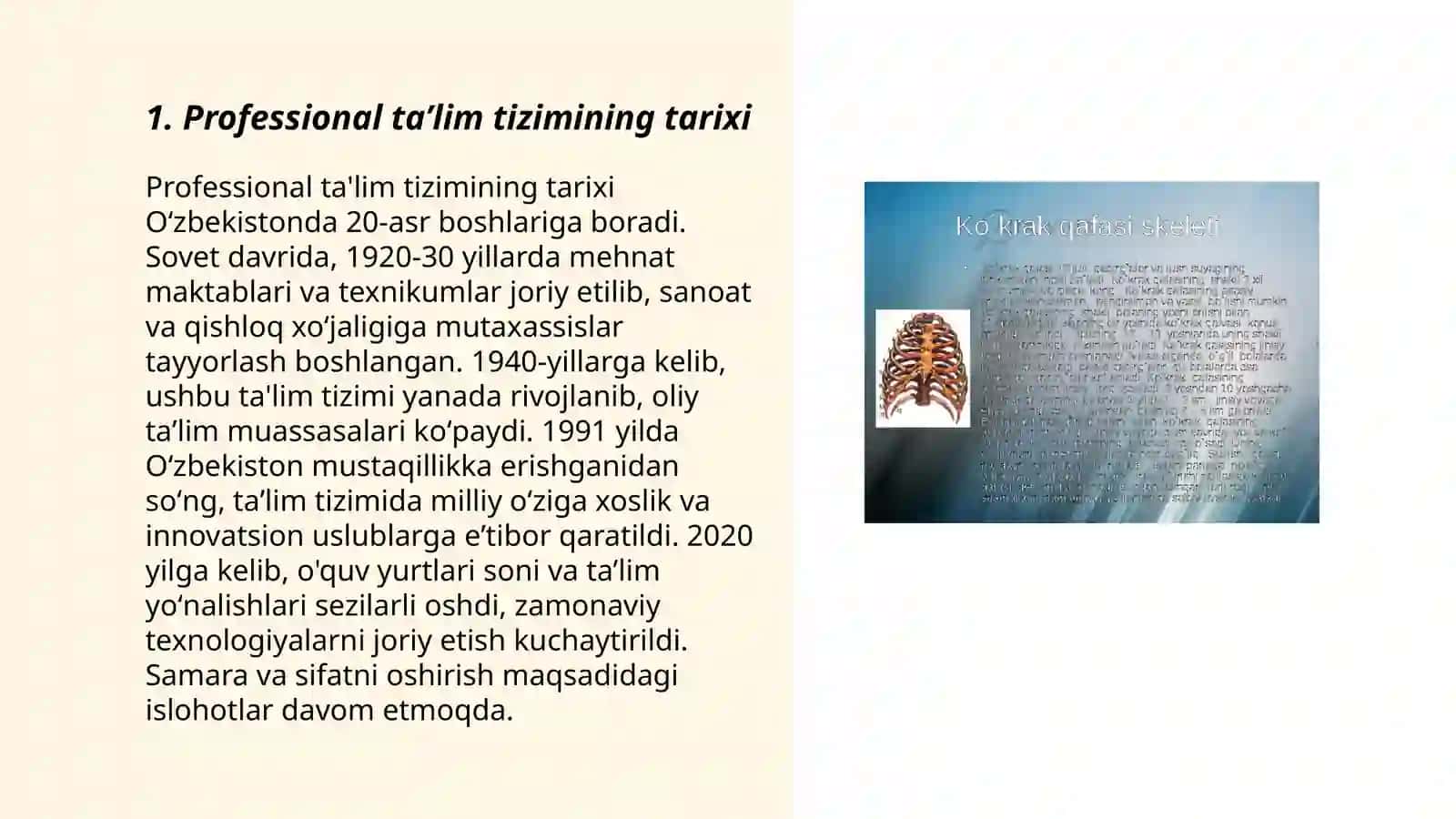Professional ta'lim shakllanishi va rivojlanishi 3