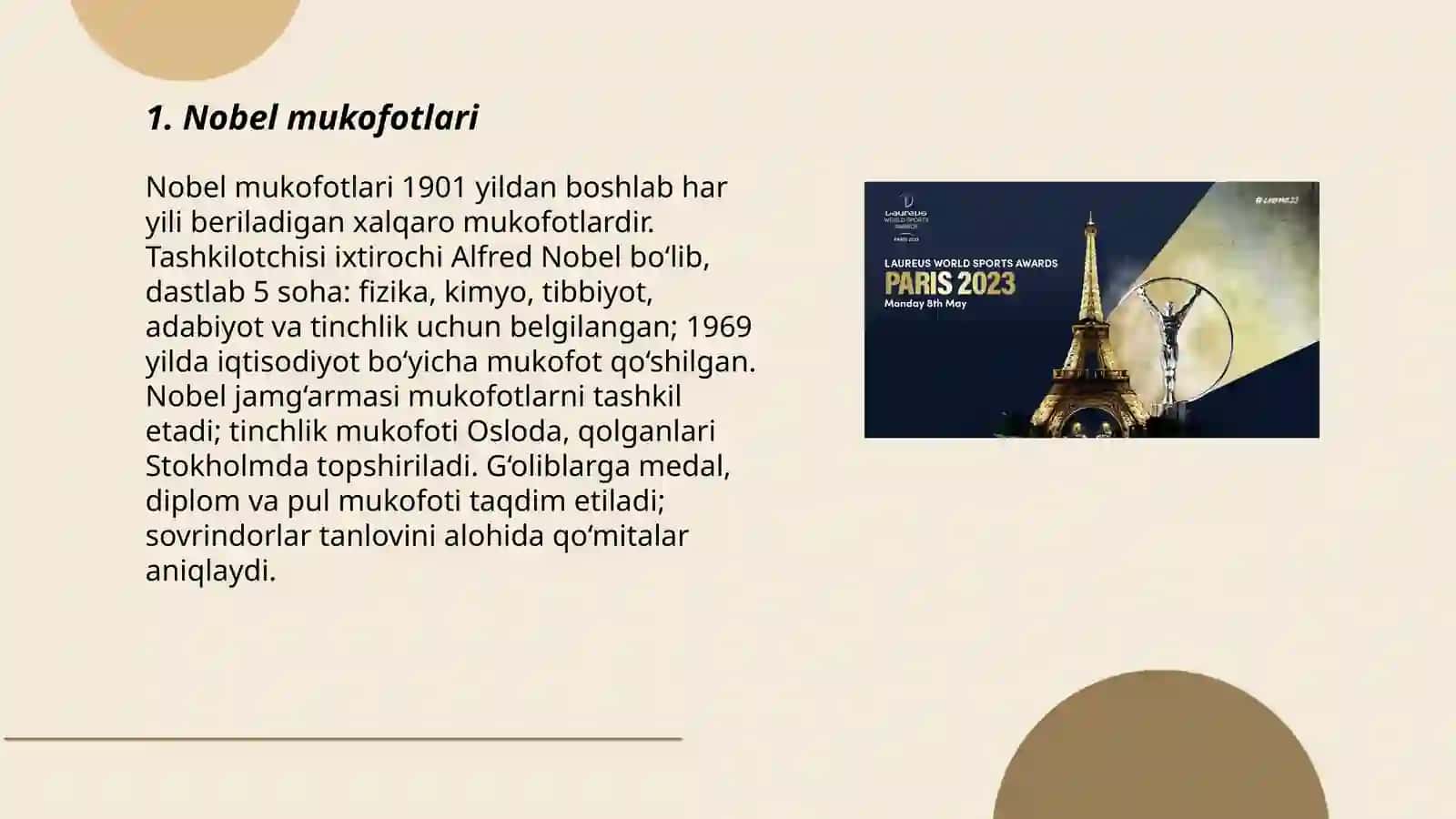 Nobel mukofotlari 3
