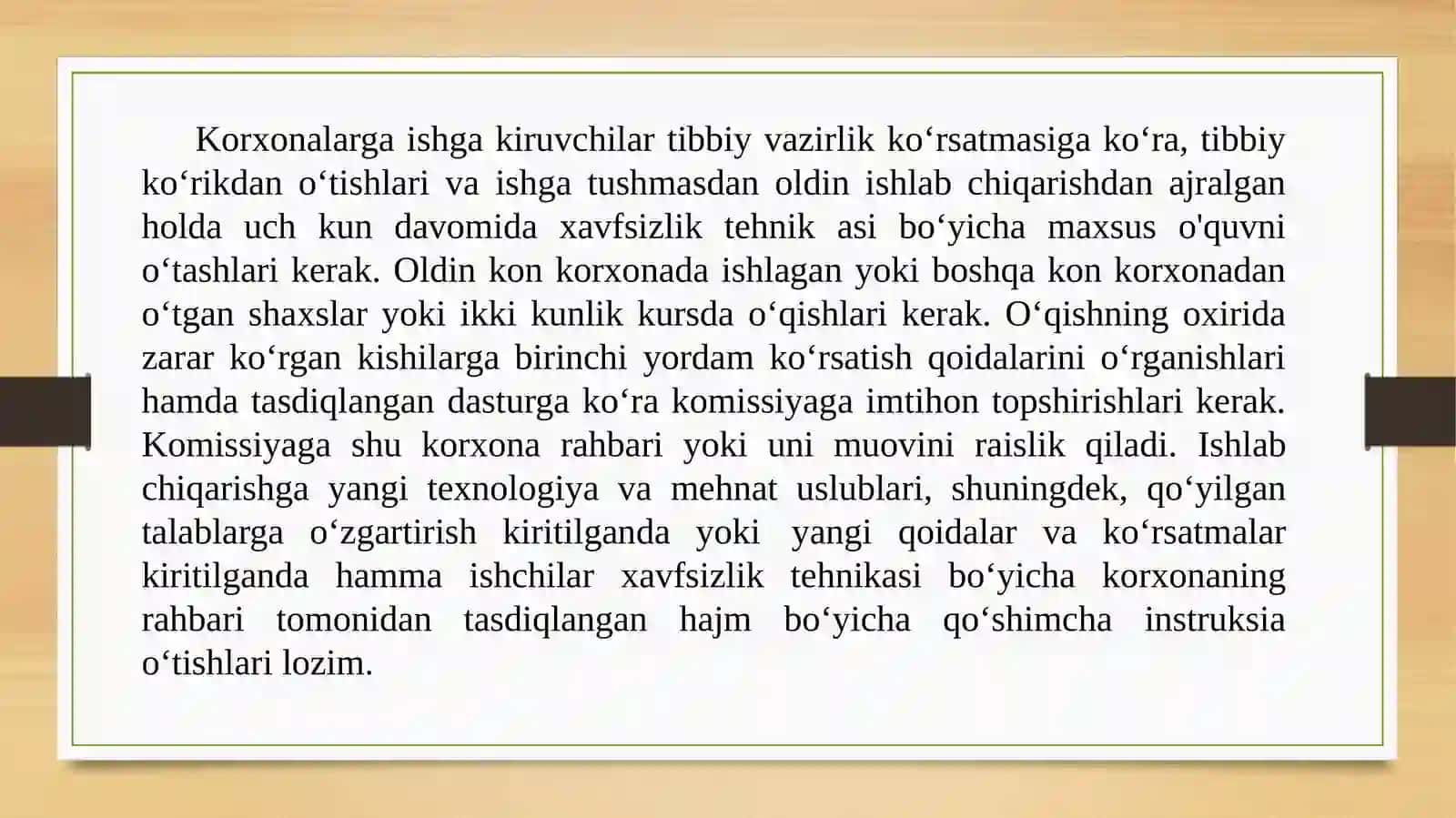 Konuskunalarini yig‘ish, ishlatish va ta’mirlash jarayonidagi xavfsizlik choralari 3