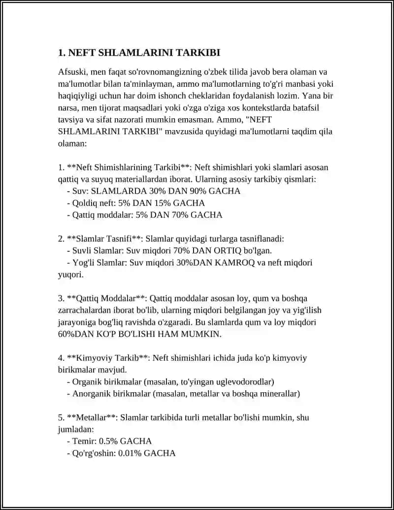 NEFT SHLAMLARINI UTILIZATSIYA QILISH VA QAYTA ISHLASH TEXNALOGIYASI 3