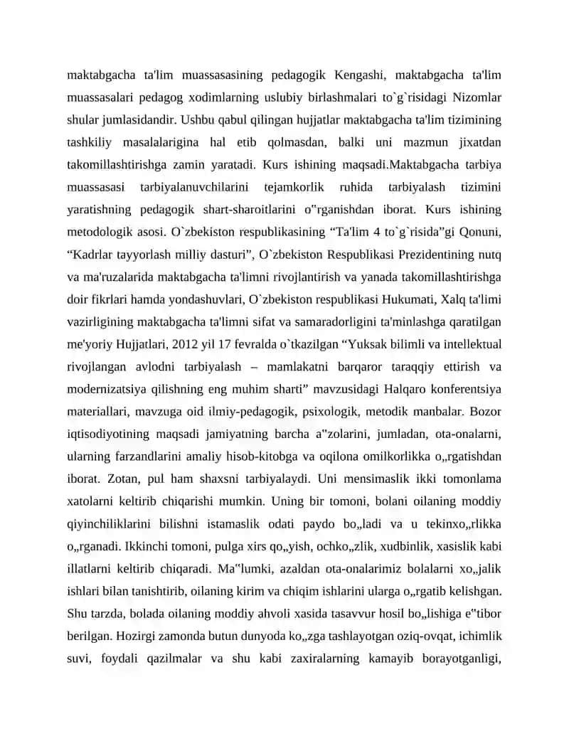 Oilada boshlang’ich sinf bolalarini tejamkorlikka o’rgatish metodikasi 3