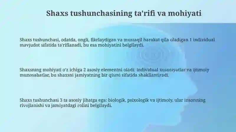 Shaxs haqida tushuncha 3