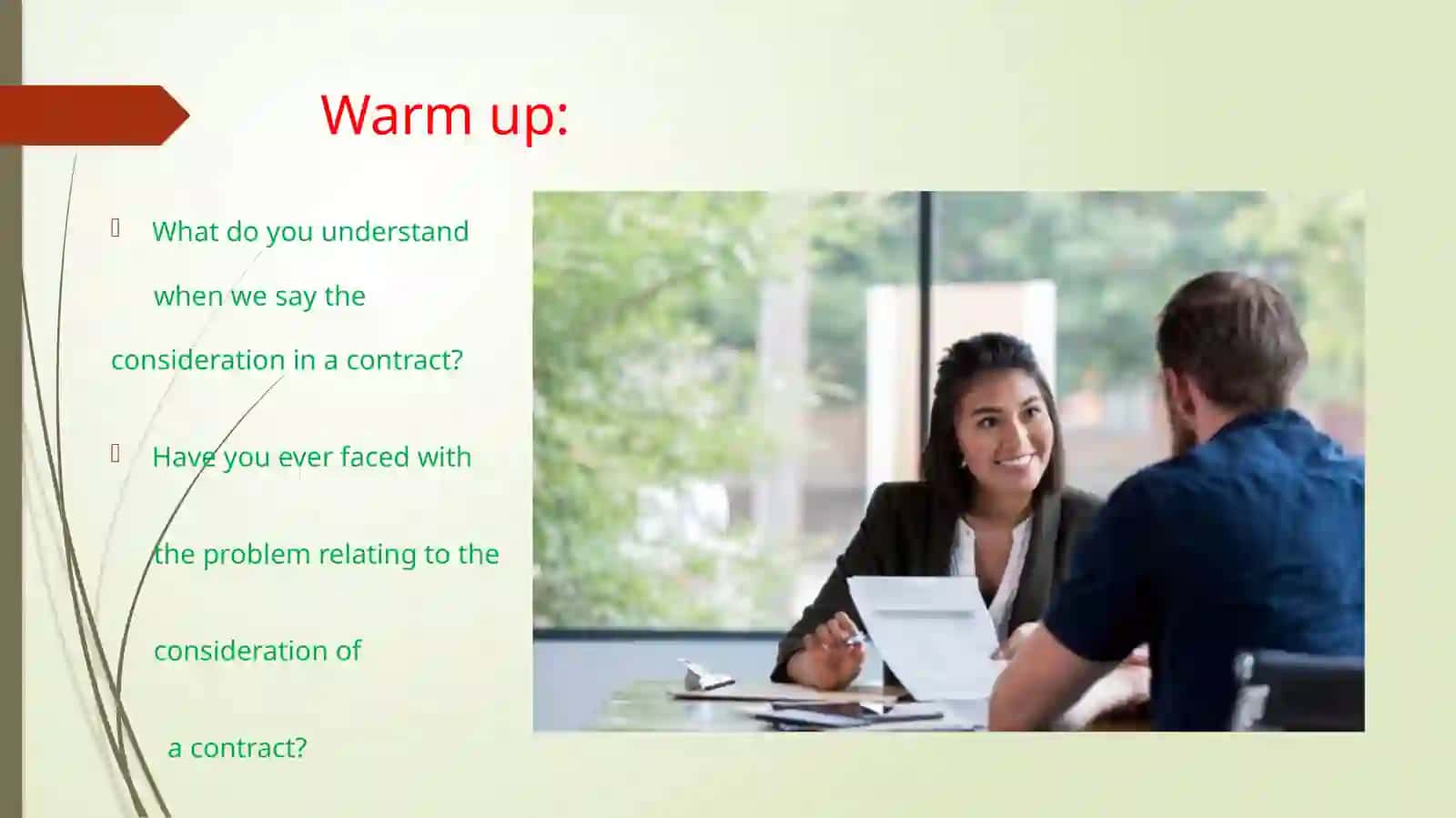 Lesson 2.17.What is consideration? Contract and statute 3