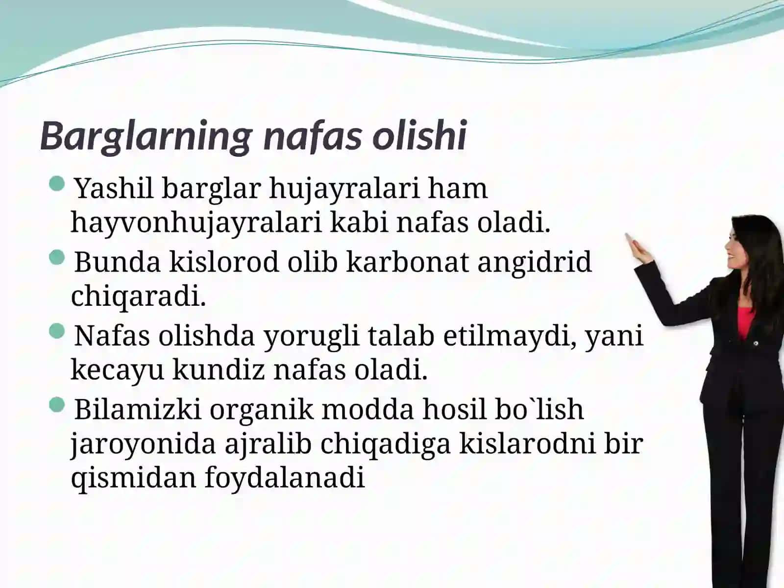 Barglarning nafas olishi va suv bug'lanishi 3