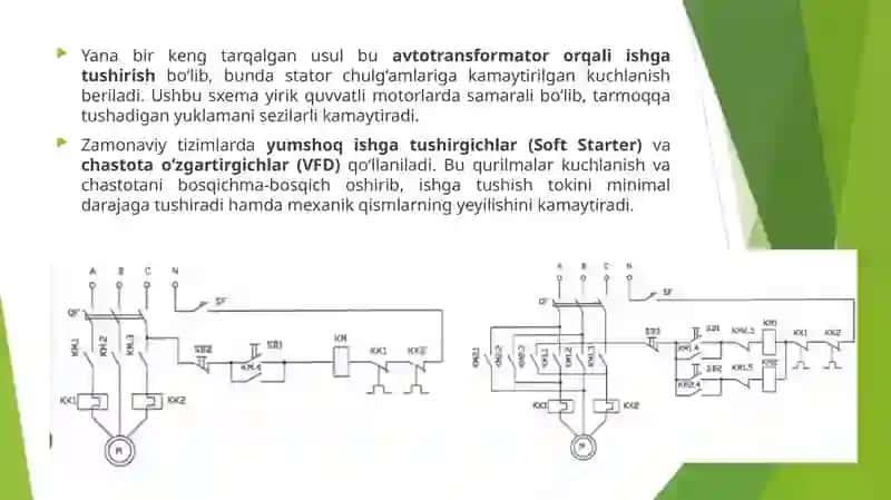 Elektrmotorlariniishgatushirishvato‘xtatishsxemalari 3