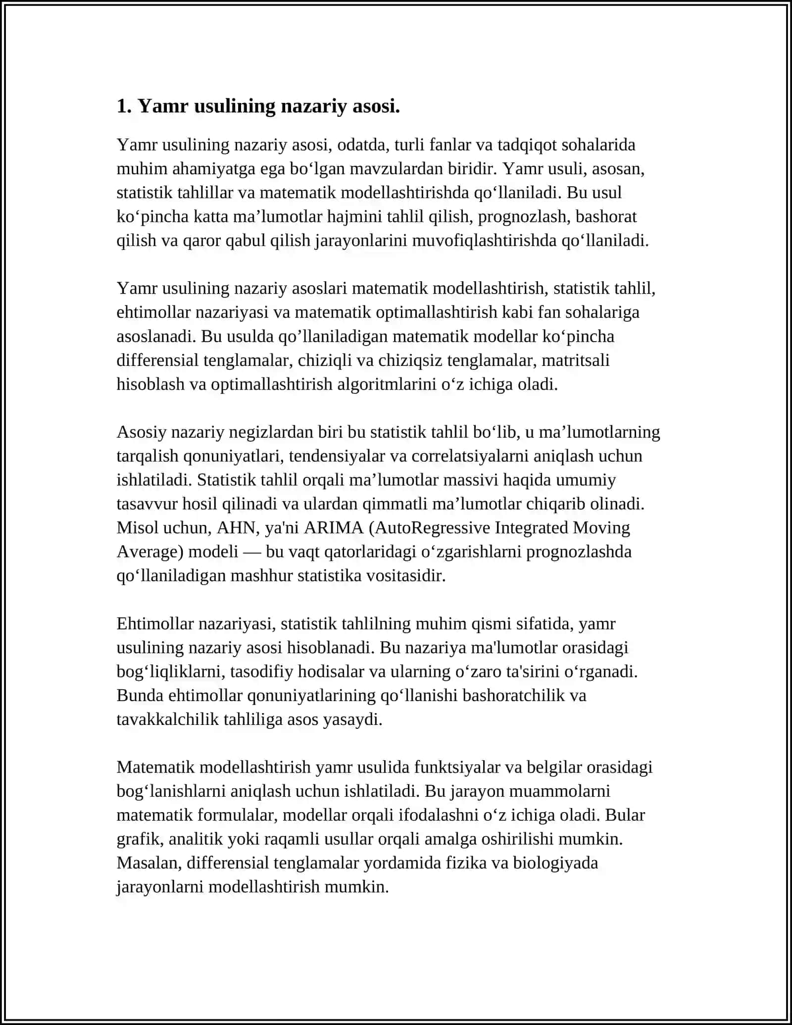BIOTIZIMLARDA YAMR USULINING QOʻLLANILISHI 3