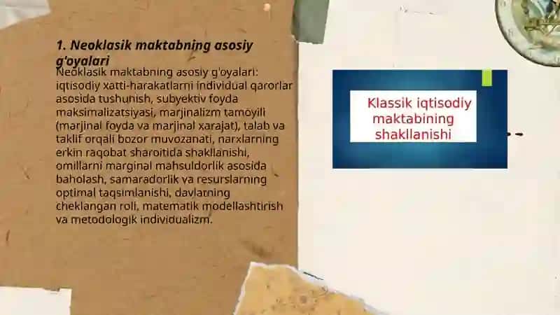Neoklasik maktab iqtisodiy qarashlar 3