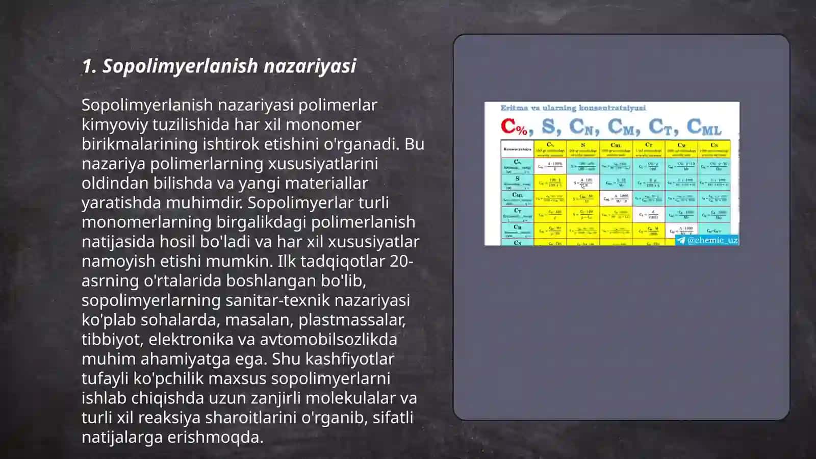 Sopolimerlanish konstantalarini hisoblash usullari 3