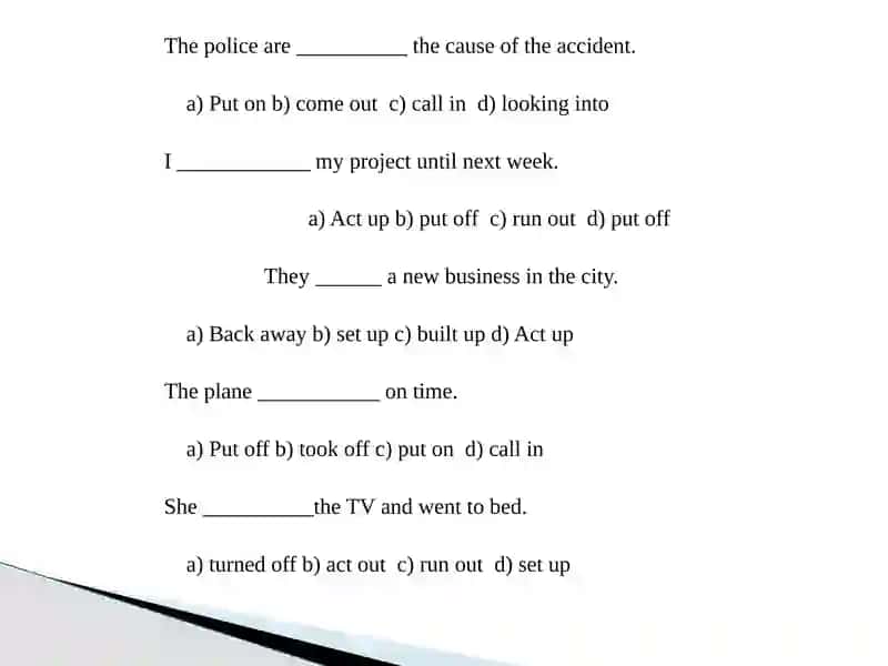Multiple Choice Questions 3