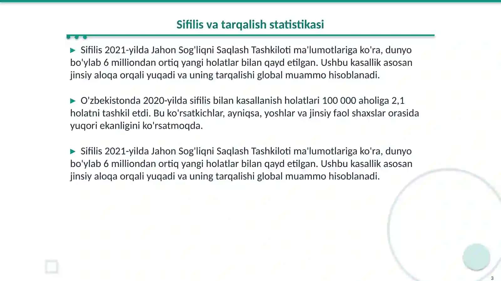 Sifilis laborator diagnostikasi 3
