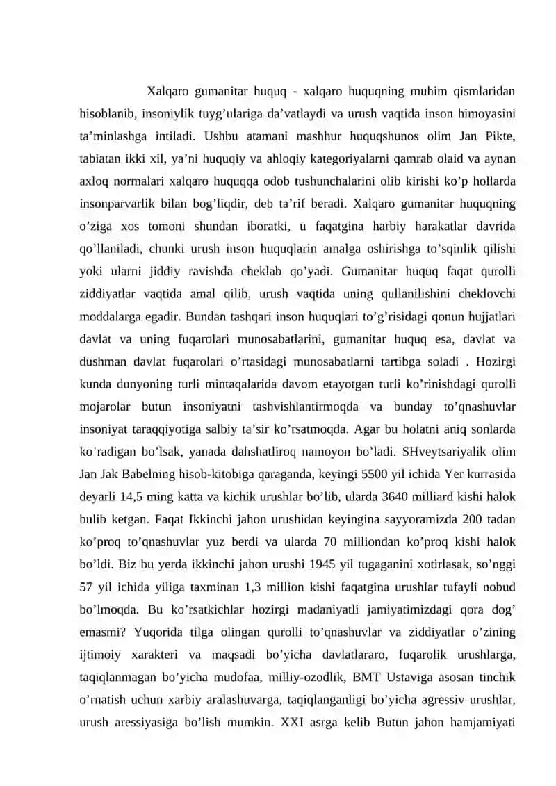 Xalqaro gumanitar huquq tushunchalari 3