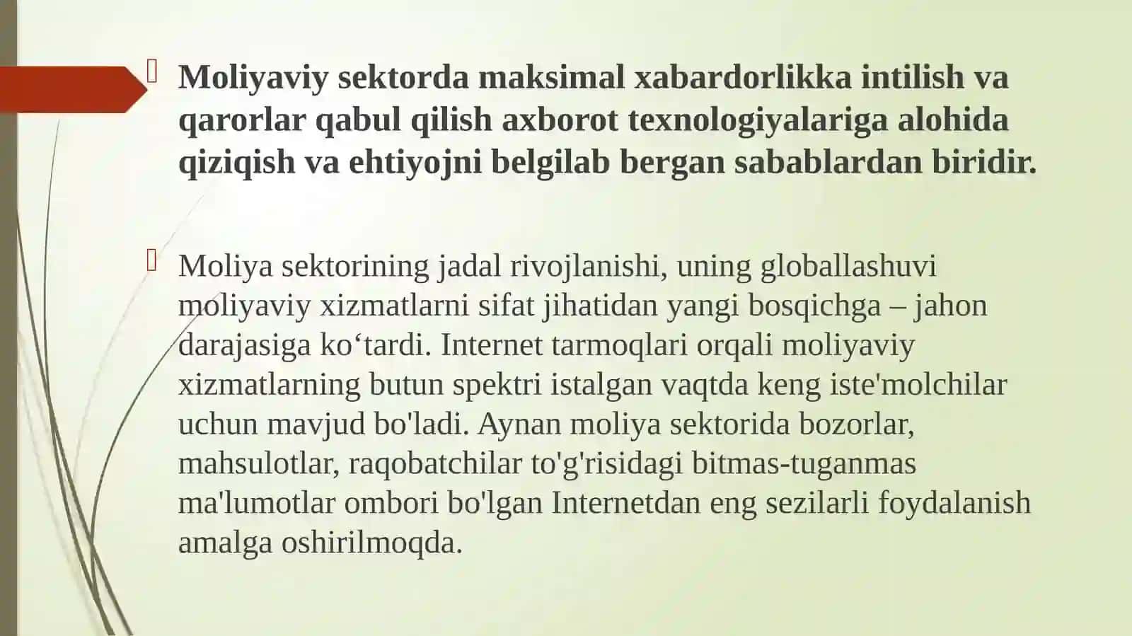 Moliyaviy tashkilotlarida moliyaviy texnologiyalar va ularni joriy etish 3