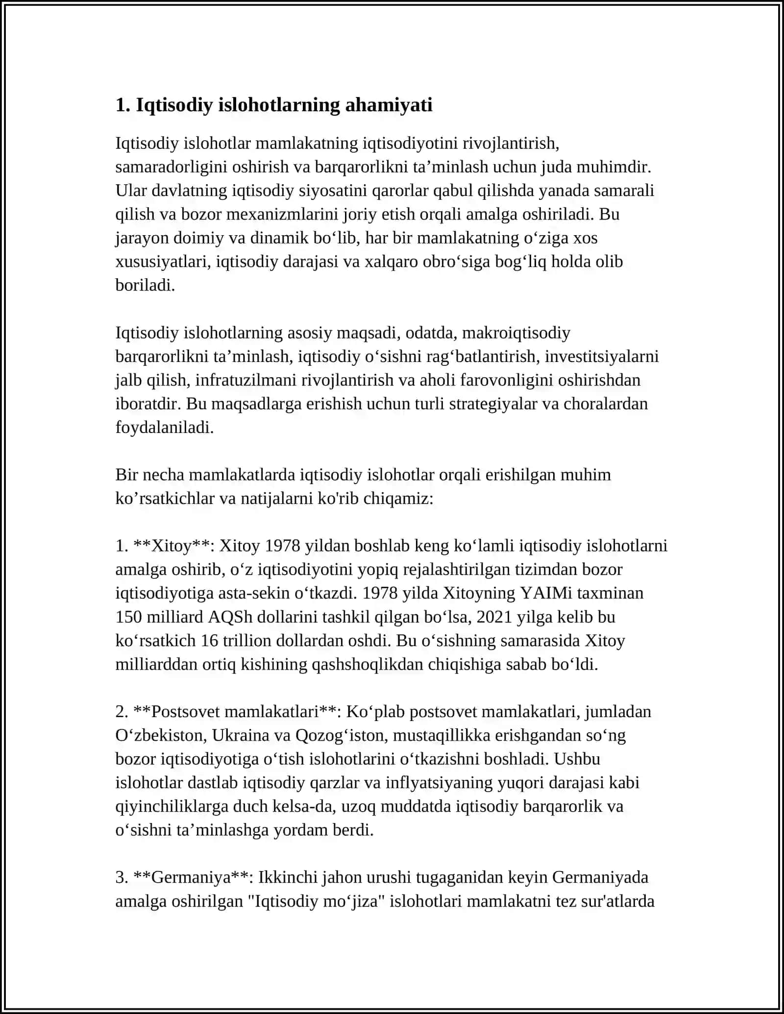 IQTISODIYOTNI RIVOJLANTIRISHDA "HARAKATLAR STRATEGIYASI" NING AHAMIYATI 3