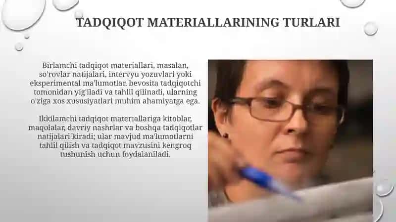 Tadqiqotning moddiy vositalari va ularning tavsifi 3