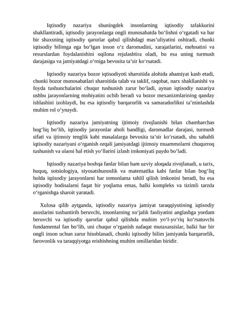 Iqtisodiy nazariyasi 3