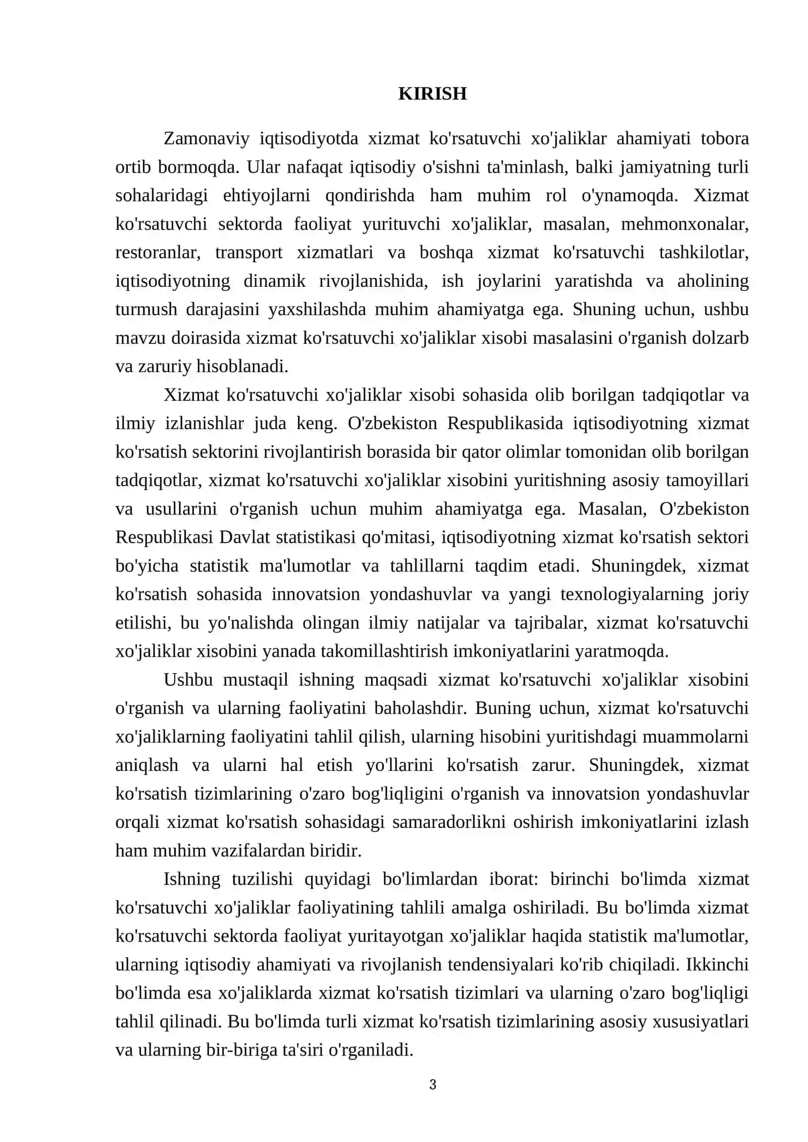 Xizmat koʻrsatuvchi xoʻjaliklar xisobi 3