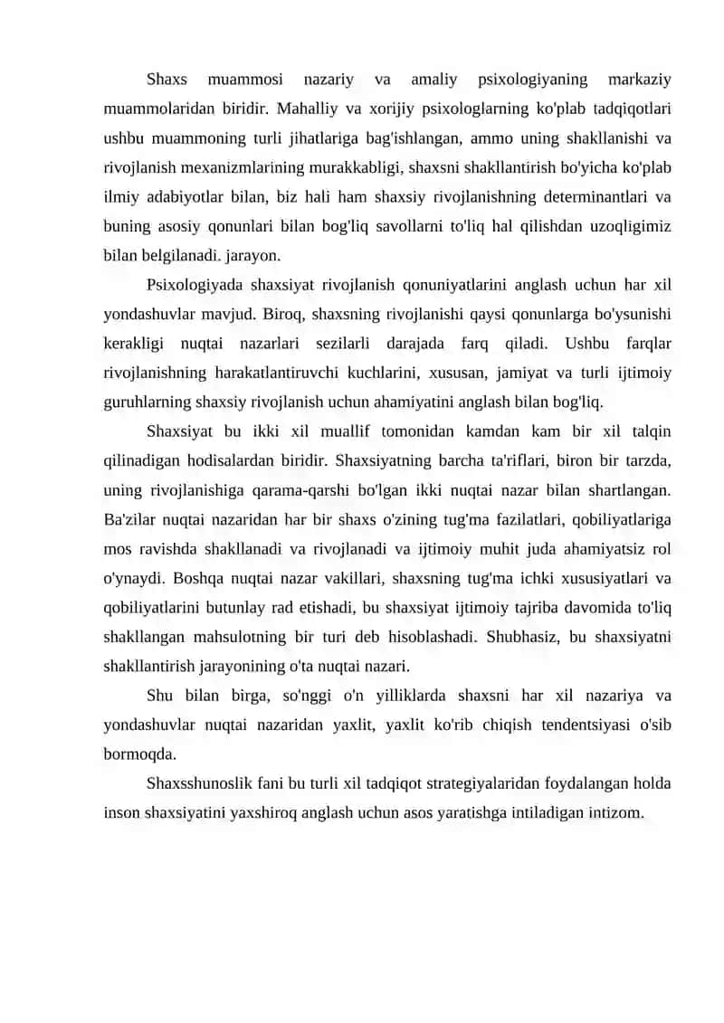SHAXSNING PSIXOLOGIK TUZILISHI 3