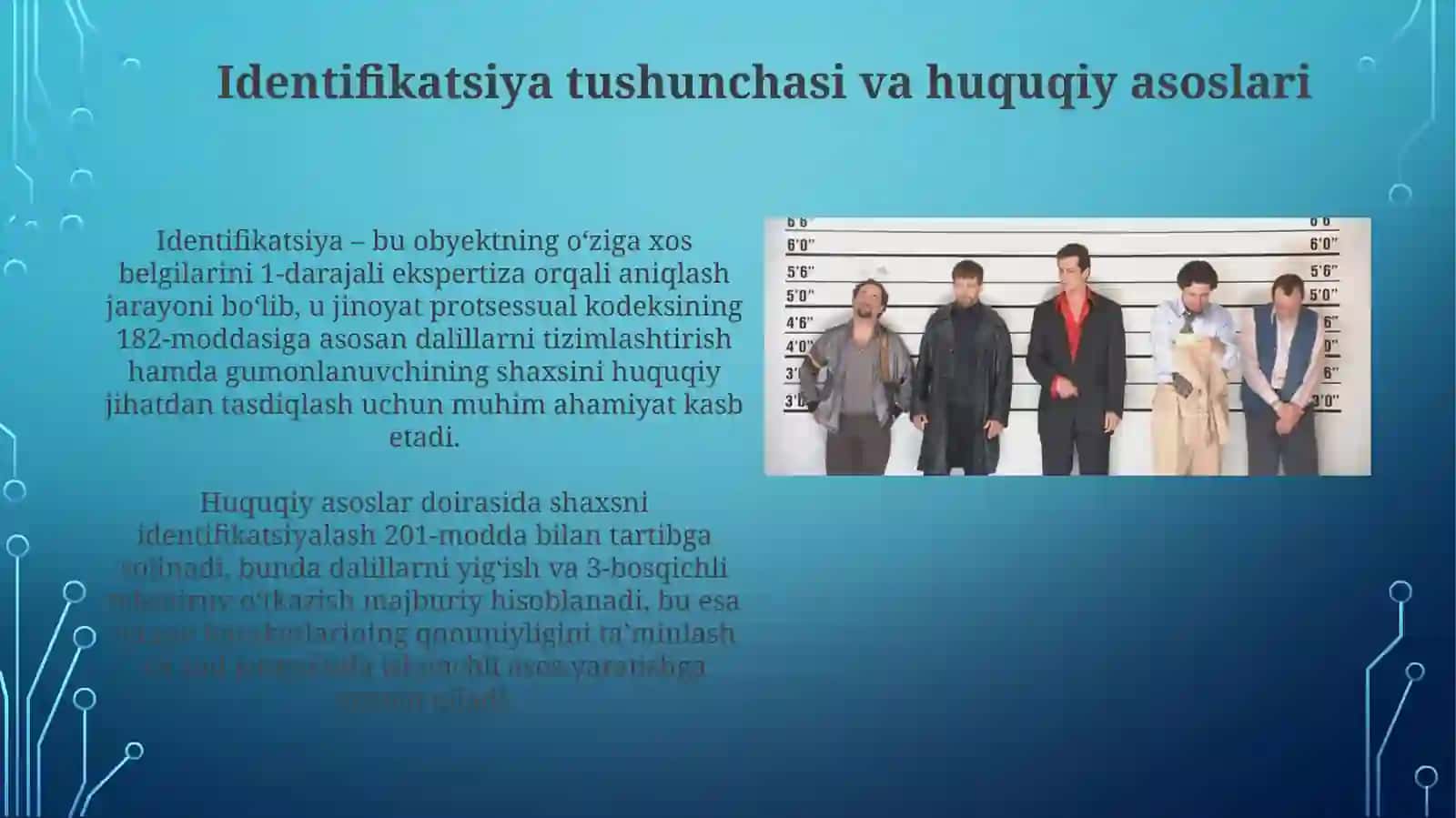 Identifikatsiya: tushuncha, huquqiy asoslar va turlari 3