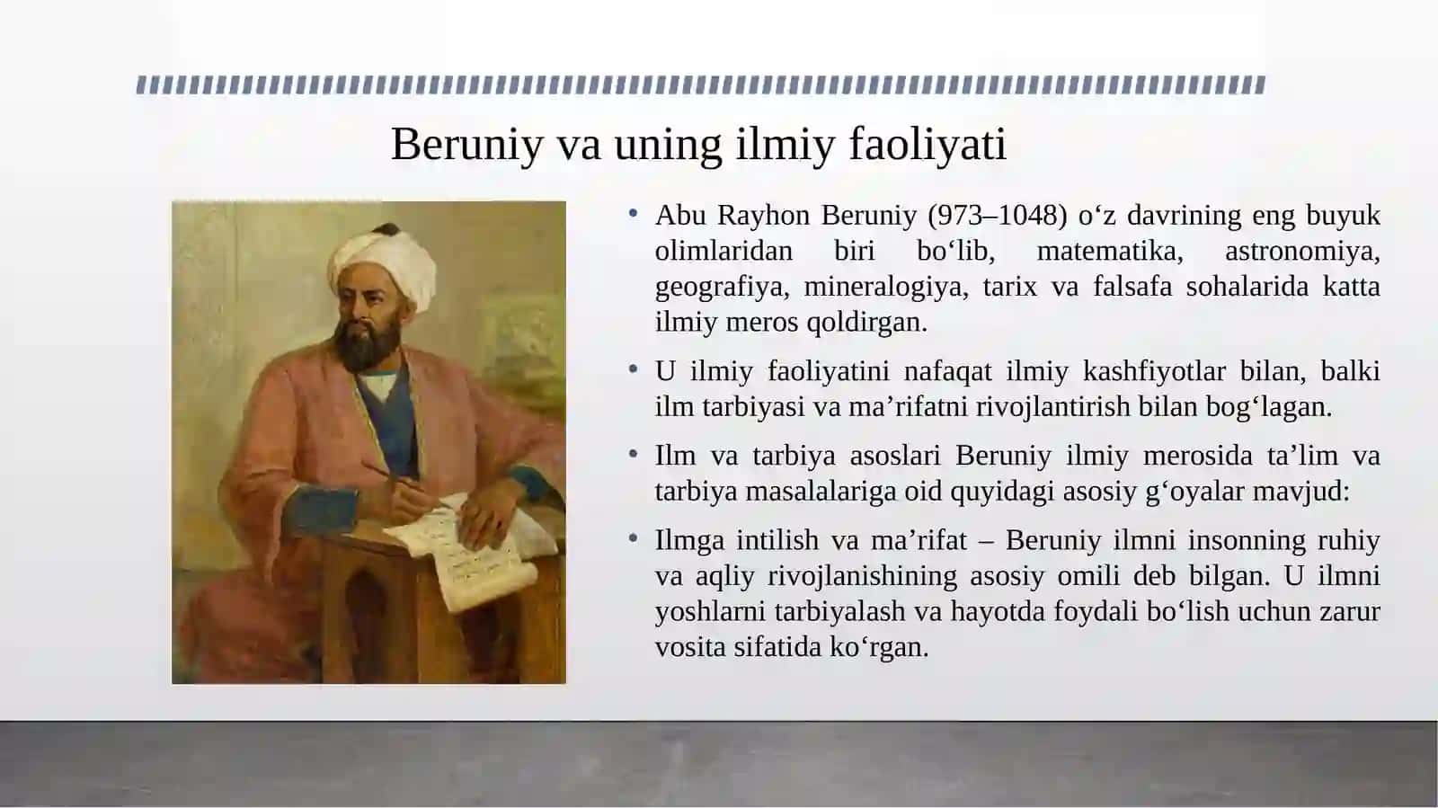Beruniy ilmiy merosida ta’lim va tarbiya masalalari. 3