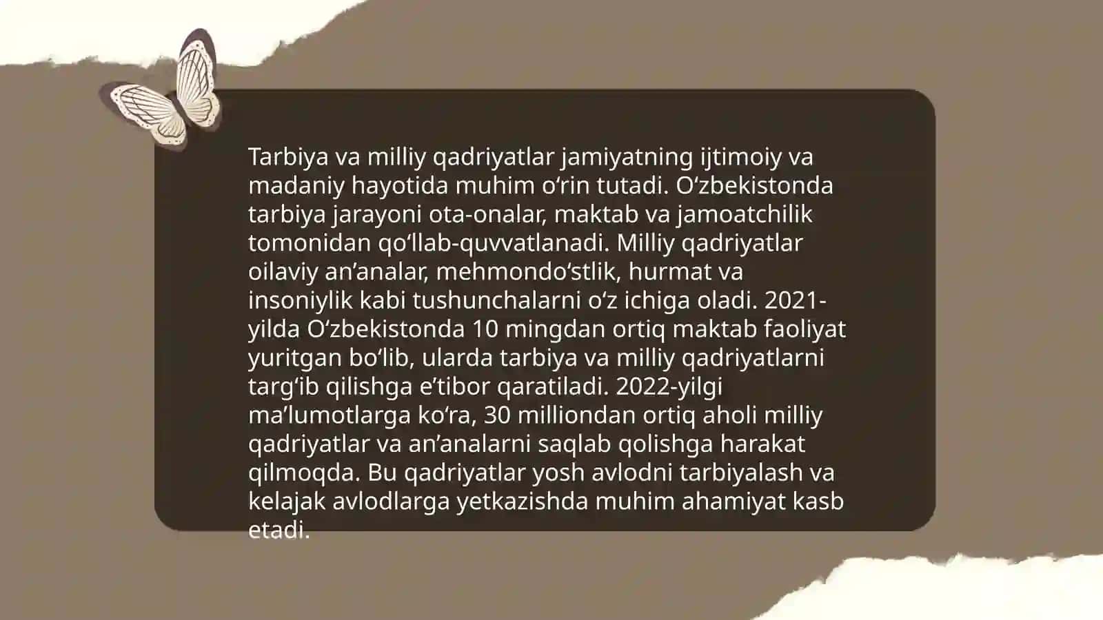 Tarbiyaning milliy va umuminsoniy qadriyatlar qamrovda bo'lishi 3